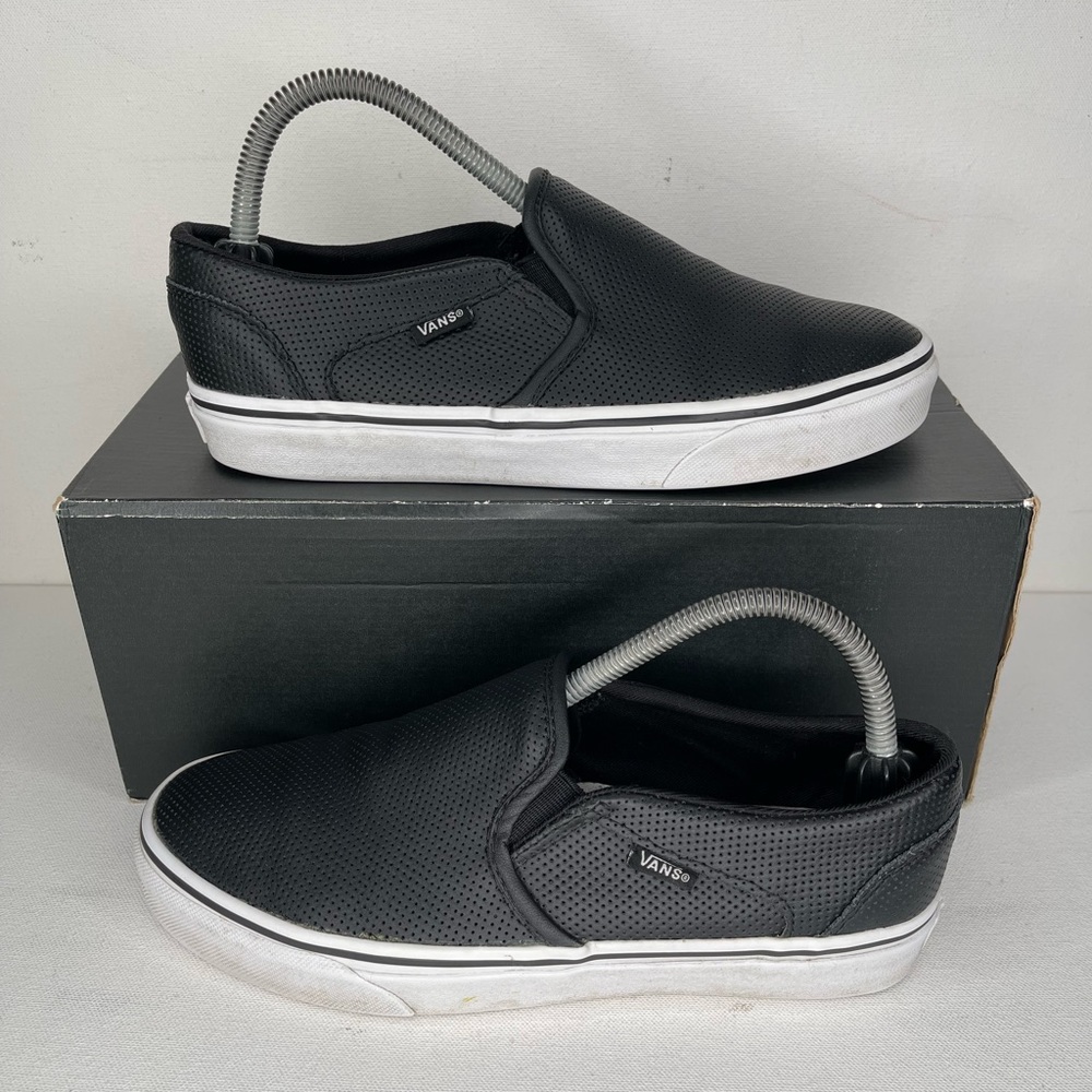 Vans Perforated Leather Slip on